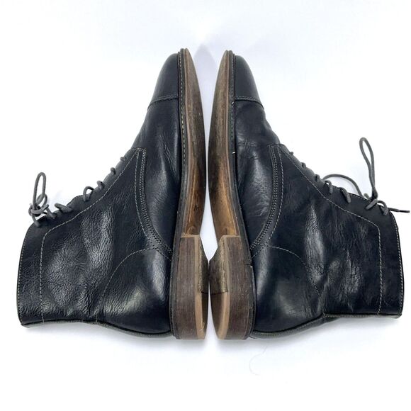 Men\'s Mr. B\'s For Aldo Black Leather Cap Toe Lace Up Low Top Boot 8 US - Romania main image 4